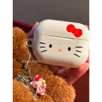 Phong Cách Hàn Quốc ins Niche Design Cô Gái Dễ Thương Trái Tim Nơ Màu Hồng Mèo airpod4 Vỏ Bảo Vệ airpods pro2 / 3 Vỏ Bảo Vệ Tai Nghe Phim Nhập Khẩu