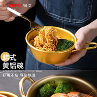 Phong Cách Hàn Quốc Mì Ăn Liền Bát Có Tay Cầm Thực Phẩm Riêng Biệt Bát Nhỏ Ăn Hàn Quốc Phát Sóng Nồi Nhỏ Bộ Đồ Ăn Bibimbap Ramen Bát Cơm Bát Rượu Đơn#CJ0118#