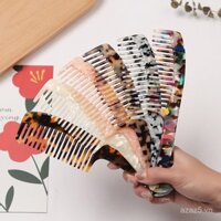 Phong cách Hàn Quốc mới, lược thời trang châu Âu và Mỹ, lược acetate chống tĩnh điện, lược tóc dễ thương Hàn Quốc, lược dài
