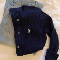 Phong Cách Hàn Quốc Nữ Thời Trang Ins Dệt Kim Ôm Cổ Chữ O Cardigan Áo Len Dài Tay