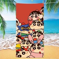 [Phong cách hiện đại đơn giản] bút chì hoạt hình nhỏ mới sợi nhỏ tắm người lớn bơi lội trẻ em khăn tắm du lịch khăn đi biển di động