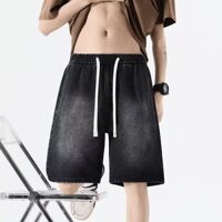 Phong Cách Hồng Kông Dạo Phố Quần Jean Nam Rời Quần Short Cao Cấp Hợp Thời Trang Thanh Niên Phù Hợp Với Năm Điểm Quần 3.18017