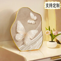 Phong Cách Kem Bướm Lối Vào Máy Tính Để Bàn Nhỏ Con Lăn Tranh Kết Cấu Cảm Giác Trang Trí Bàn Tranh Trang Trí Phòng Khách Phụ Kiện Nhà