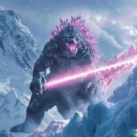 Phong cách mới 2024 Godzilla Pink Hình vs King Kong Empire Rise Godzilla Dinosaur Đồ chơi di chuyển được