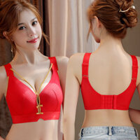 Phong Cách Mới 34-52C / D / E Kích Thước Lớn Điều Chỉnh Loại Áo Ngực Chống Sag Áo Ngực Thời Trang Nữ Sọc Trơn Ren Sâu V Plus Kích Thước Áo Ngực Bảo Vệ Toàn Diện Cốc Massage Mỏng Không Dây Áo Ngực Đẩy Lên Gợi Cảm