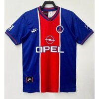 [Phong cách mới] 95-96 PSG Paris Saint-Germain Chất lượng hàng đầu tại nhà Áo bóng đá cổ điển Áo thun tùy chỉnh Áo bóng đá WEAH