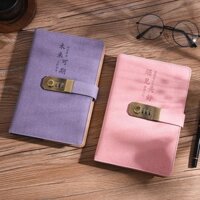 Phong Cách Mới A5 Retro Mật Khẩu Sách Có Khóa Sổ Tay Sáng Tạo Nhật Ký Sinh Viên Đơn Giản Sổ Tay Dày Nhật Bản Hàn Quốc