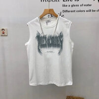 Phong Cách Mới Băng Lụa Áo Nam Mùa Hè Áo Thun Không Tay Áo Khoác Dạo Phố Đẹp Trai Hip-Hop ins Phong Cách Hồng Kông Rời Top20250312