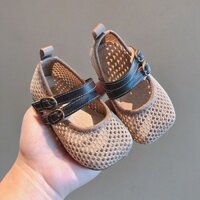 Phong Cách Mới Bé Gái Giày Sandal Công Chúa Bé Lưới Thoáng Khí Giày Sandal Trẻ Em 1-12 Tuổi Đế Mềm Giày Tập Đi