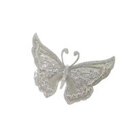 Phong Cách Mới Bướm Đính Hạt Ren Đính Hạt Đính Hạt Đầm Cưới Handmade Phụ Kiện Ren Trang Trí Hoa Miếng Dán Quần Áo Trẻ Em Veil