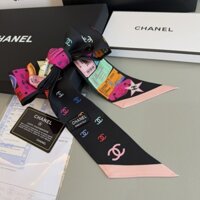 Phong Cách Mới CHANEL Sang Trọng Nữ Khăn Lụa Nhỏ Twilly Size: 120 * 6cm