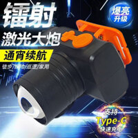 Phong cách mới Đèn pha mạnh gắn trên đầu Đèn pin ngoài trời siêu sáng Đèn pin đánh cá tầm xa Đèn pin siêu dài