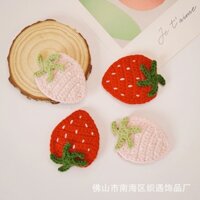 Phong Cách Mới Dệt Tay Trái Cây Tóc Dâu Kẹp Tóc Len Móc Phụ Kiện Tóc BB Kẹp Dễ Thương Trẻ Em Gian Hàng Phụ Kiện