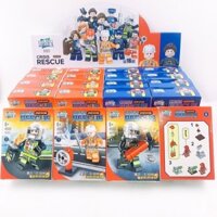 Phong Cách Mới Đội Cứu Hỏa Khối Xây Dựng Tương Thích Với Lego Lính Cứu Hỏa SWAT Lắp Ráp Minifigures Giáo Dục Trẻ Em