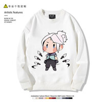 Phong Cách Mới Fearless Hợp Đồng GIÁ TRỊ Valent Trò Chơi Ngoại Vi Áo Nam Nữ Thu Đông Quần Áo Áo Cao Cấp