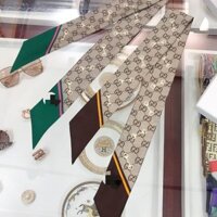 Phong Cách Mới GUCCI Streamer Thương Hiệu Lớn Dài Chữ Khăn Nẹp Đầu Túi Tay Cầm Dây Đeo Ruy Băng Trang Trí Khăn Cổ Tay