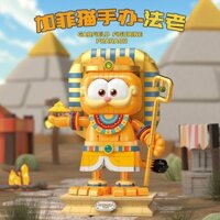 [Phong cách mới] Khối xây dựng hạt nhỏ Garfield Gourmet Xe đẩy lắp ráp giáo dục Mô hình đồ chơi thủ công