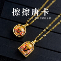 Phong Cách Mới Không Chính Hãng Vòng Cổ Thangka Zikiram Thép Titan Vàng Gawu Hộp Mặt Dây Chuyền