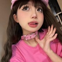 Phong Cách Mới Kim Cương Đính Kim Cương y2k Cổ Vòng Cổ choker Dễ Thương Nhiều Màu Sắc Dây Xích Xương Cổ