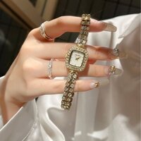 Phong Cách Mới Little Golden Spike Nàng Tiên Cá Vuông Đồng Hồ Nữ Sinh Đảng Cô Gái Ánh Sáng Sang Trọng Cao Cấp Đồng Hồ Đeo Tay