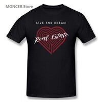 Phong cách mới live and dream real estate real estate -_ys basic many colorss men's gildan graphic cooton t-shirt gt