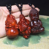 Phong Cách Mới Lô Hàng Tê Giác Sừng Đỏ Gỗ Đàn Hương Mặt Dây Chuyền Ô Tô Thần Tài Của Sự Giàu Có Phật Nhỏ Treo Xe Tay Cầm Tài Liệu Chơi Đĩa Chơi Với Hương Thơm