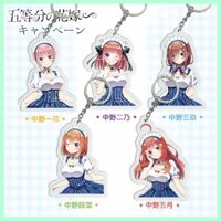 Phong Cách Mới Móc Khóa Mặt Dây Chuyền Quà Tặng Nakano Ichika Nino Miku Thương Hiệu Mới Liên Kết Năm Hoa Bình Đẳng Cưới Một Hoa Hai Không Ba Chín Bốn Lá Có Thể Hàng Hóa Móc Khóa Mặt Dây Chuyền Yotsuba Itsuki