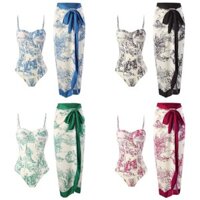 Phong Cách Mới Một Mảnh Đồ Bơi Nữ Skinny Ôm Hơn Nhìn Retro Phối Ren Chống Nắng Váy Dài Hai @