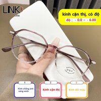 Phong Cách Mới Nam Nữ Mặt Trơn Dụng Cụ Tiện Dụng Kính Trang Trí Văn Học Tròn TR90 Khung Kính Có Thể Phù Hợp Với Theo toa Kính Cận Thị Kính Đổi Màu