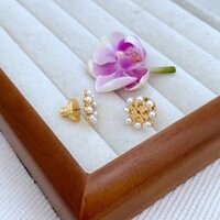 Phong cách mới NEW _ To * y Bu * ch Phong cách Châu Âu và Mỹ Đơn giản và nhẹ Thiết kế thích hợp sang trọng dát ngọc trai kê Hollo