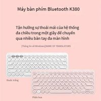 Phong cách mới nhất Bàn phím Bluetooth Logitech K380 không dây điện thoại máy tính bảng Android ipad Bàn phím K380 màu trắng - K380 màu xám