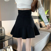 Phong Cách Mới Nhất Váy Đuôi Cá Kích Thước Lớn Cao Cấp Hông Váy Denim Thiết Kế Cảm Giác Váy Học Sinh Váy Ngắn Chữ a