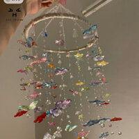 Phong Cách Mới Nhỏ Đỏ Sách Cùng Phong Cách Bướm Chuông Gió Tự Làm Trọn Bộ Chất Liệu Gói Treo Tường Trong Nhà Quà Tặng Cho Bạn Gái