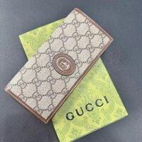 Phong cách mới Phong cách mới 672947 Suit Clip Vải SUPREME chuyên dụng có ví dài bằng da bò Khe cắm nhiều thẻ có hộp GG999999-0503