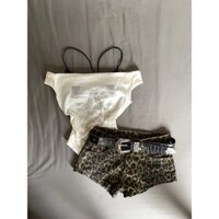 Phong Cách Mới Phong Cách Nơ Mỹ Tay Ngắn 2025 In Hình Desire Mùa Hè Phối Ren Nguyên Chất Retro Áo Thun High Street Top Slimer Look