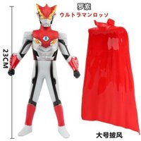 Phong Cách Mới-Rosso Ultraman Cao Su Mềm Đồ Chơi Búp Bê 13cm 23cm 30cm Có Áo Khoác