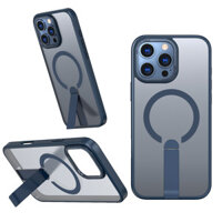 Phong cách mới Thích hợp cho iPhone16Pro Vỏ điện thoại Giá đỡ vô hình dọc Vỏ bảo vệ iPhone SE từ tính