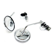Phong Cách Mới Thích Hợp Cho Bê Xe Điện Harley Xe Máy Retro Đổi Caliper Gương Chiếu Hậu Gương Tròn Nhỏ Phản Quang