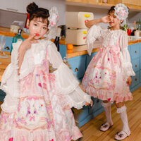 Phong Cách Mới-Trẻ Em lolita Mùa Hè Đầm lolita Sling Đầm lolita Đầm Công Chúa Hàng Ngày Đầm Nữ