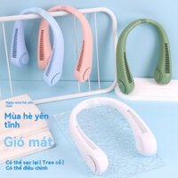 Phong Cách Mới Treo Cổ Không Lá Vortex Lười Quạt usb Dây Sạc Bán Chạy