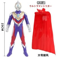 Phong Cách Mới-Triga Ultraman Búp Bê Đồ Chơi Cao Su Mềm 13cm 23cm 30cm Có Áo Khoác