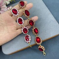 Phong Cách Mới Vòng Tay Pha Lê Cao Cấp Thời Trang Influencer Sống Kẻ Sọc Full Kim Cương Châu Âu Mỹ Xuyên Biên Giới Tài Nguyên Nhà Máy