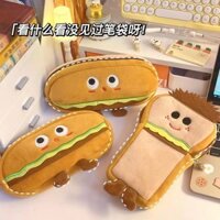 Phong Cách Mới Vui Vẻ Túi Burger Giá Rẻ Cao Hộp Đựng Bút Chì Dễ Thương Dung Tích Lớn Di Động Trường Tiểu Học Cơ Sở Trung Học St#24628