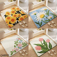 Phong Cách Mục Vụ Giả Thảm Cashmere Hộ Gia Đình Phòng Tắm Dày Hấp Thụ Nước Chống Trơn Trượt Thảm Trải Sàn Thoải Mái
