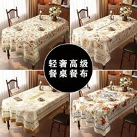 Phong Cách Mỹ Hình Chữ Nhật Khăn Trải Bàn Chống bỏng Cà Phê Thảm Khăn Trải Bàn Ánh Sáng Sang Trọng Cao Cấp F