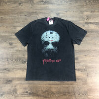 Phong Cách Mỹ Jason Mặt nạ In Hình Tee Chất Lượng Vintage Quần Áo Áo Rời Oversize Áo Cho Nam