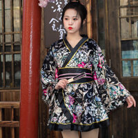 Phong Cách Nhật Bản Anime Yukata Kim Gothic Mini Váy Nữ Đảng Khiêu Vũ Trang Phục Hóa Trang
