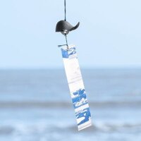 Phong cách Nhật bản nam gang Chuông gió Cá voi Nhật Bản và gió Vintage cửa kim loại cửa ra vào và cửa sổ mặt dây buộc