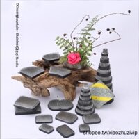 ►◄Phong Cách Nhật Bản Thanh Kiếm Thép Không Gỉ Sắp Xếp Hoa Núi Kim Đồng Kiếm Núi Phong Cách Trung Hoa Zen Bộ Dụng Cụ Sắp Xếp Hoa Khô Cố Định Tiện Dụng Cụ Đế Tròn Vuông Nhật Bản Uten