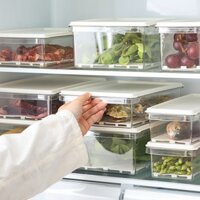 Phong Cách Nhật Bản Tủ Lạnh Phân Loại Hộp Bảo Quản Thực Phẩm Trái Cây Rau Xả Cá Thịt Kín Bảo Quản Nhà Bếp Hộp Giữ Tươi20250224